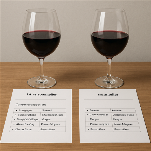 Comparaison des recommandations