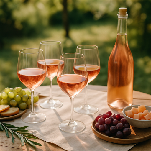 Guide Estival : Organisez la Dégustation de Vins Rosés Parfaite en Plein Air - Image