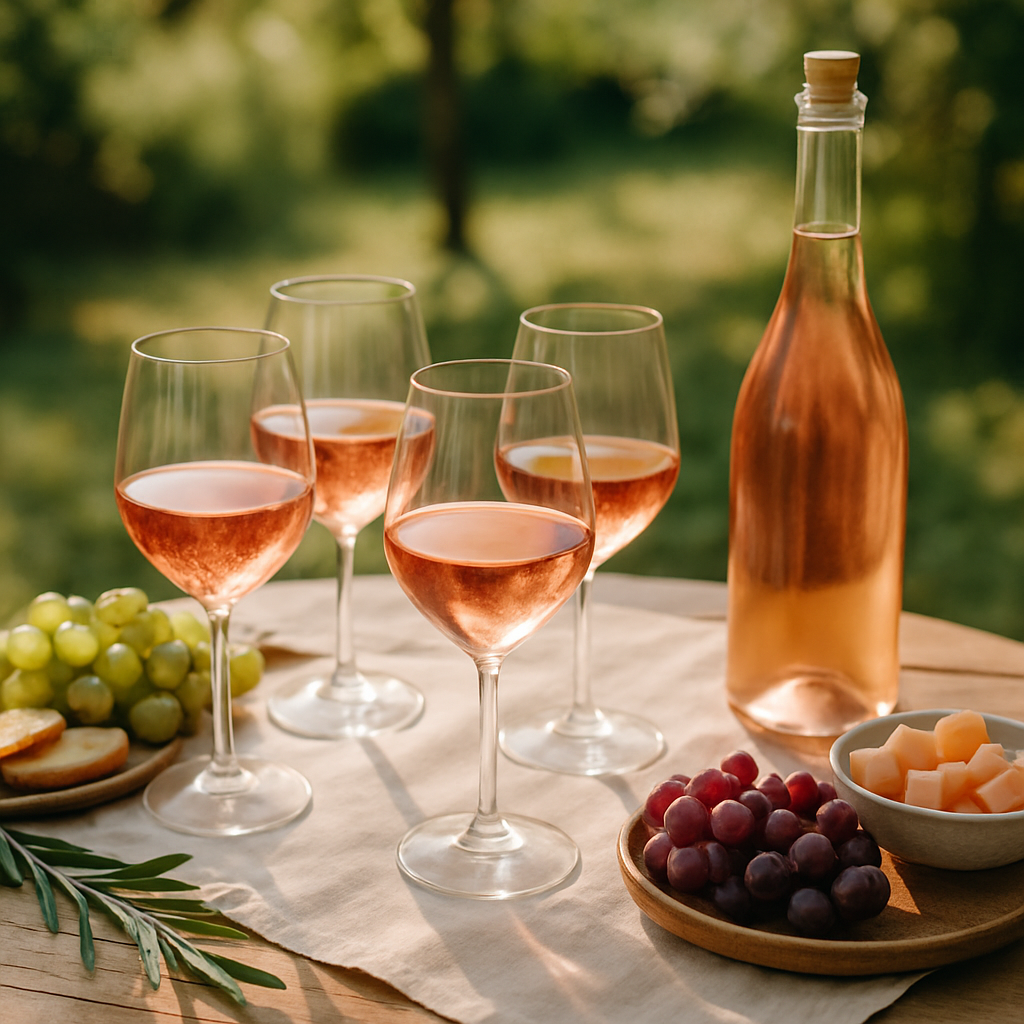 Guide Estival : Organisez la Dégustation de Vins Rosés Parfaite en Plein Air - Image