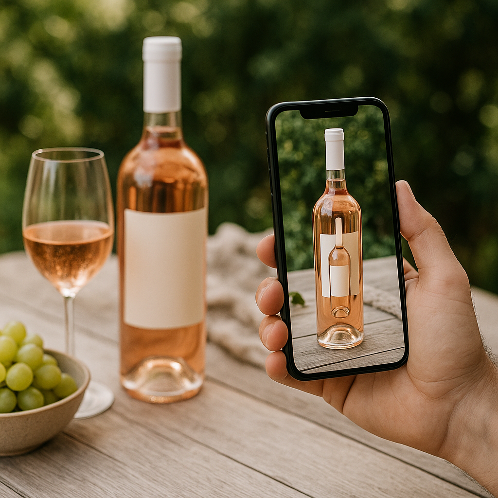 Image de l'article : Applications de réalité augmentée : transformez vos dégustations estivales de vins rosés - Viniou