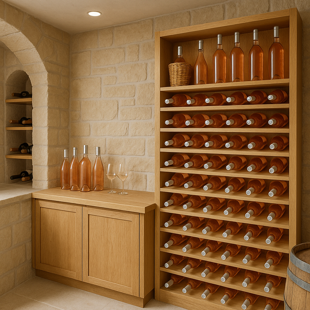 Aménager une Cave à Vin Estivale : Créez un Espace Frais et Organisé pour vos Rosés d'Été - Image