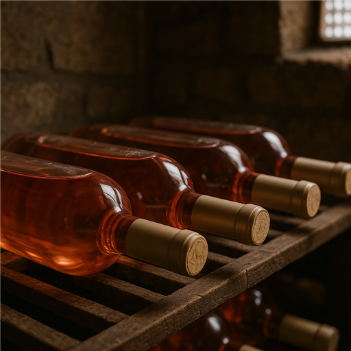 Optimal storage conditions for summer rosés