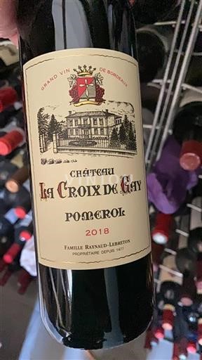 Bordeaux Pomerol Château La Croix de Gay 2018