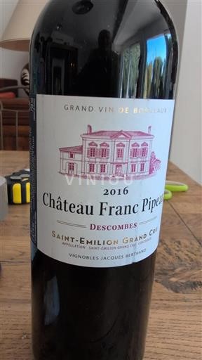 Bordeaux Saint-Émilion Grand Cru Château Franc Pipeau Descombes 2016