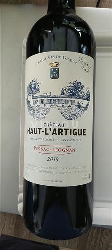 Bordeaux Pessac-Léognan Château Haut-L'Artigue 2019