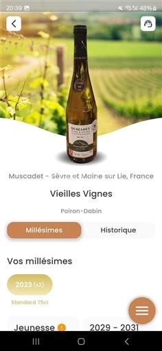 Loire Valley Muscadet Sèvre et Maine Poiron Dabin Vieilles Vignes 2023