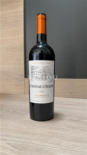 Vin Rouge sec Domaine L'Eglise 2020 France Bordeaux