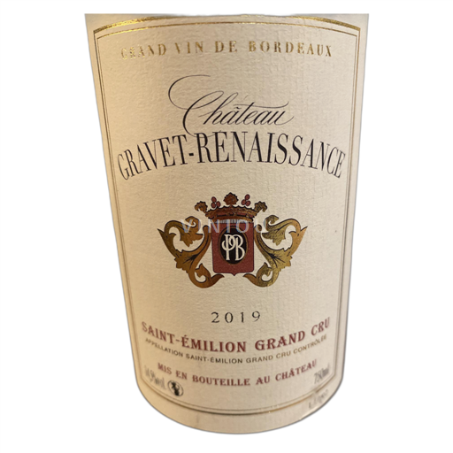 Bordeaux Saint-Émilion Grand Cru Château Graver-Renaissance 2019