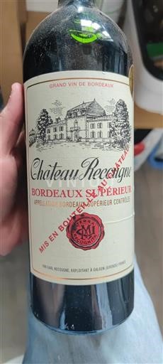 Bordeaux Bordeaux Supérieur Château Recougne 2015