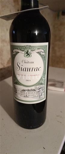 Bordeaux Lalande-de-pomerol Château Siaurac 2014