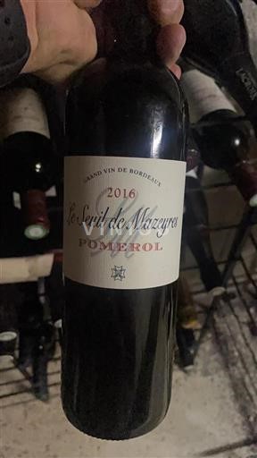 Bordeaux Pomerol Le Seuil de Mazeyres 2016