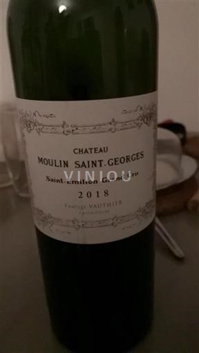 Bordeaux Saint-Émilion Grand Cru Moulin Saint-Georges 2018