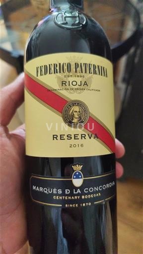 La Rioja Rioja Federico Paternina Reserva 2016