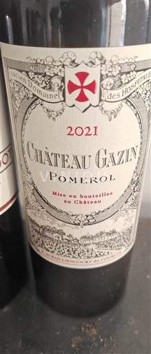Bordeaux Pomerol Château Gazin 2021