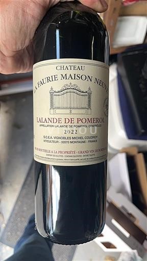 Bordeaux Lalande-de-Pomerol Château La Faurie Maison Neuve 2022
