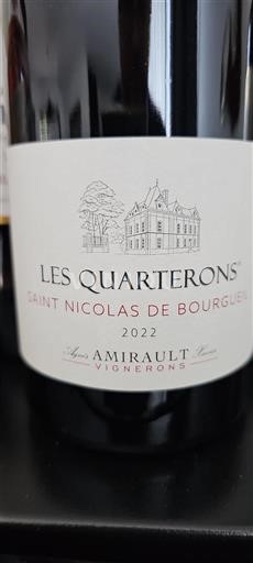 Loiredalen Saint-Nicolas-De-Bourgueil Amirault Les Quarterons 2022