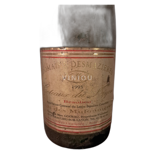 Loirevallei Coteaux du Layon Domaine desmazieres 1993