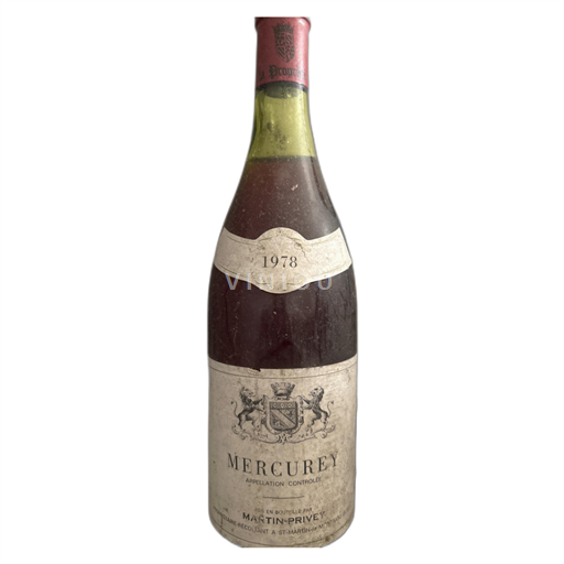Bourgondië Mercurey Domaine Martin Privey 1978