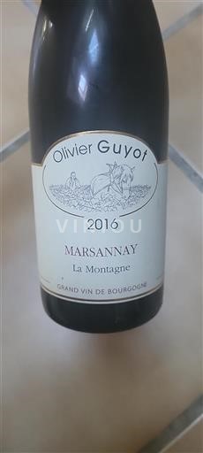 Bourgogne Marsannay Olivier Guyot La Montagne 2016