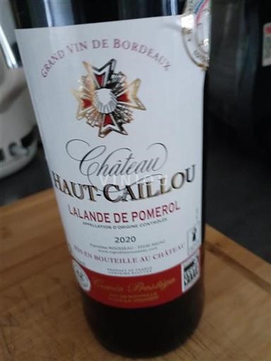 Bordeaux Lalande-de-Pomerol Château Haut-Caillou 2020