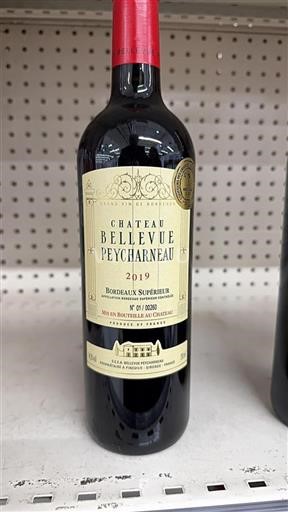 Bordeaux Bordeaux Supérieur Château Bellevue Peycharneau 2019