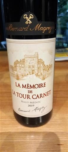Burdeos Haut-Médoc La Tour Carnet La Mémoire de La Tour Carnet 2019
