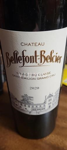 Bordeaux Saint-Émilion Grand Cru Château Bellefont-Belcier 2020