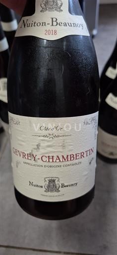 Burgundsko Gevrey-Chambertin Nuiton-Beaunoy 2018
