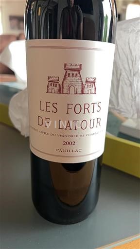 Bordeaux Pauillac Château Latour Les Forts de Latour 2002