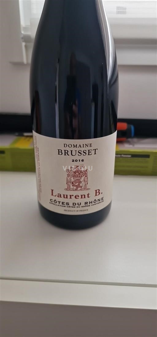 Rhône-dalen Côtes-du-Rhône Domaine Brusset Laurent B. 2016