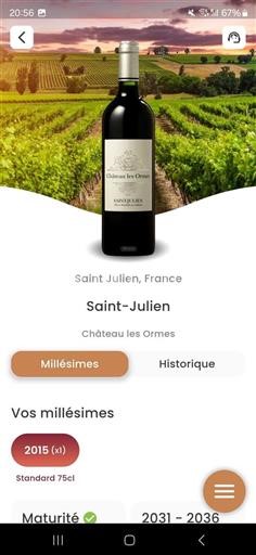 Bordeaux Saint-Julien Château les Ormes 2015