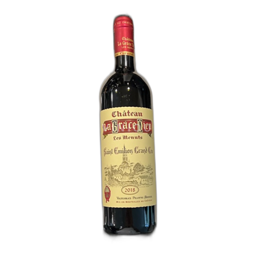 Bordeaux Saint-Émilion Grand Cru Château La Grâce Dieu Les Menuts 2018