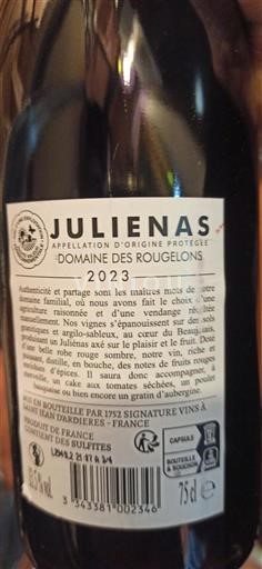 Beaujolais Juliénas Domaine des Rougelons 2023