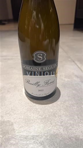Údolí Loiry Pouilly-fumé Domaine Seguin 2022