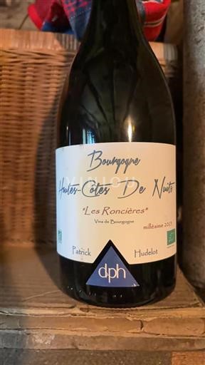 Bourgogne Hautes Côtes de nuits Patrick Hudelot Les Roncières 2023
