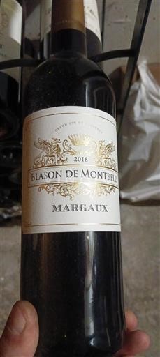 Bordeaux Margaux Blason de Montbelly 2018