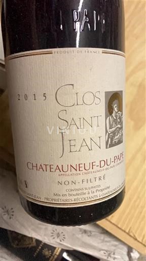 Rhônevallei Châteauneuf-du-Pape Clos Saint Jean 2015