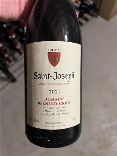 Valle del Rodano Saint-Joseph Domaine Bernard Gripa 2021