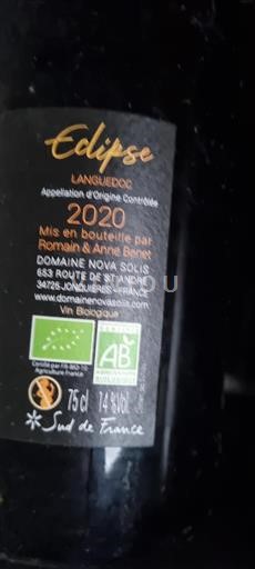 Languedoc Domaine Nova Solis Eclipse 2020