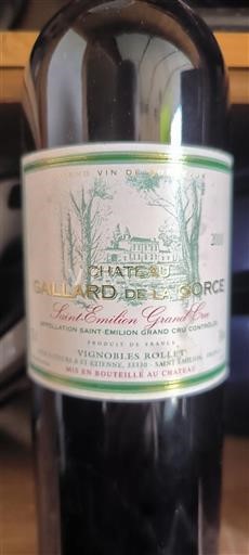 Bordeaux Saint-Émilion Grand Cru Chateau Gaillard de la Gorce 2010