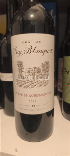 Bordeaux Saint-Émilion Grand Cru Château Puy-Blanquet 2012