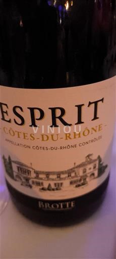 Vallée du Rhône Côtes-du-rhône Brotte Esprit Non Millésimé