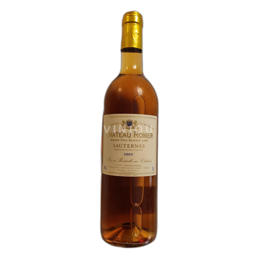 Bordeaux Sauternes Chateau Romer 2005