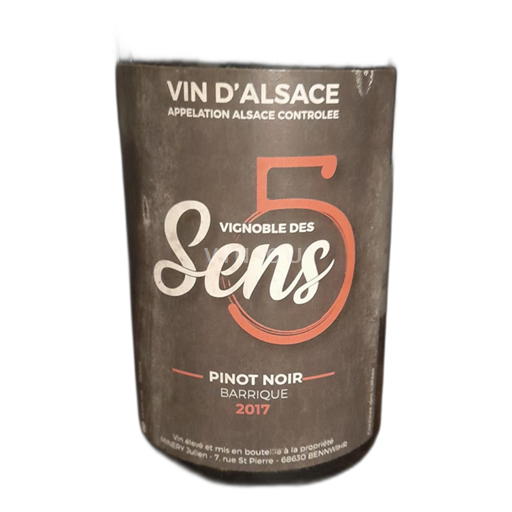 Alsacia No especificado Vignoble des 5 Sens Barrique 2017