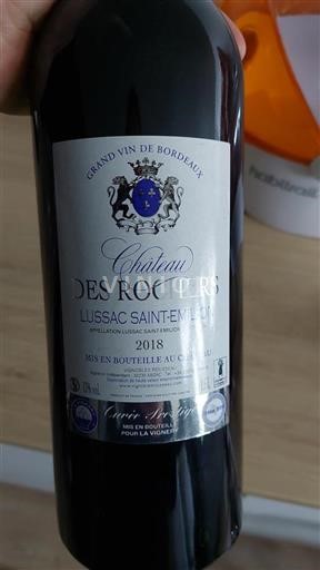 Vin Rouge sec Domaine Des Rochers 2018 France Bordeaux Lussac-saint-émilion