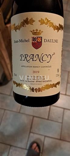 Bourgogne Irancy Jean-Michel Daulne 2019