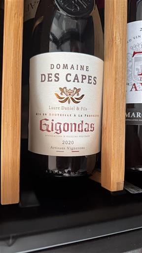 Rhônen laakso Gigondas domaine Des Capes 2020