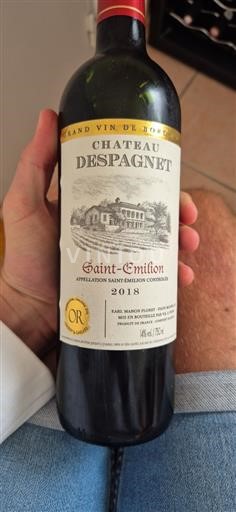 Bordeaux Saint-Émilion Château Despagnet 2018