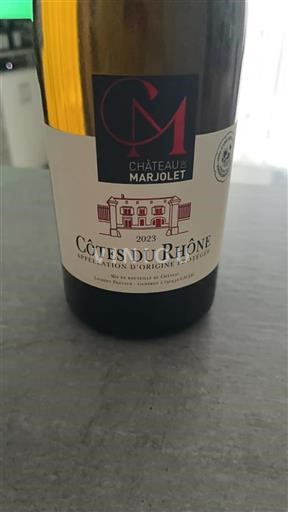 Rhônedalen Côtes du Rhône Château de Marjolet 2023