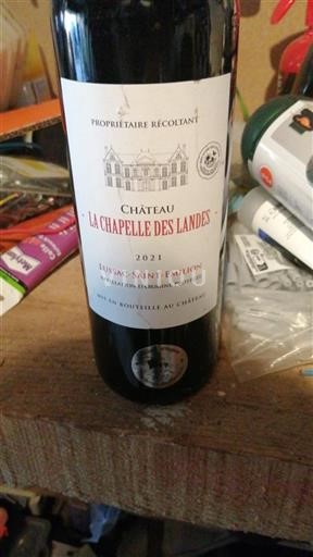 Bordeaux Lussac-saint-émilion Château La Chapelle des Landes 2021